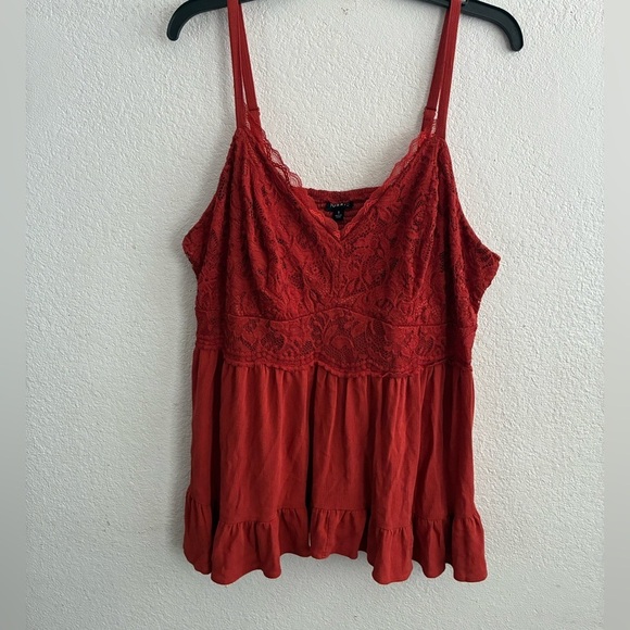 Torrid Ruffled Smocked Lace Babydoll
Spaghetti Strap Crinkle Gauze Tank Top 1 - Picture 3 of 11